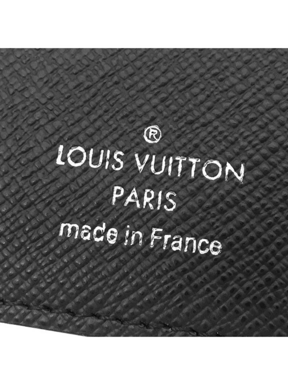 Louis Vuitton Wallet Portefeuille Brazza Taiga Black Silver Bifold
